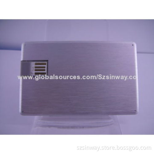 New Arrival Metal Card USB Sticker with 8GB Memory Capacity